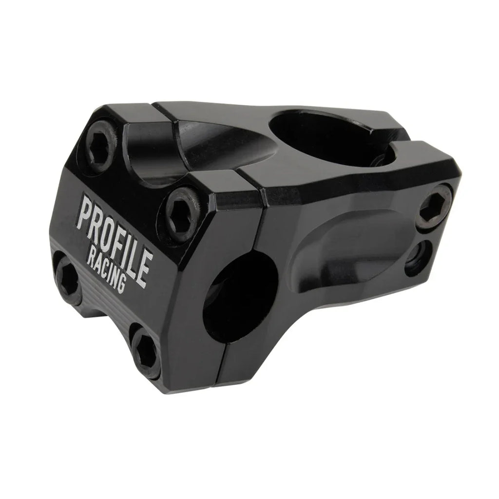 Potence BMX Profile Racing noire, composant vélo freestyle robuste et léger