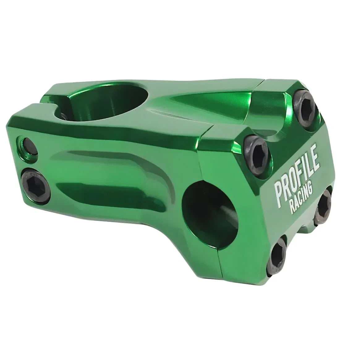 Potence BMX verte Profile Racing, composant vélo tout terrain robuste et léger