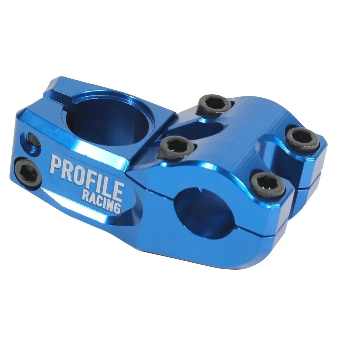 Potence BMX bleue Profile Racing pour vélo de course, composant robuste et léger