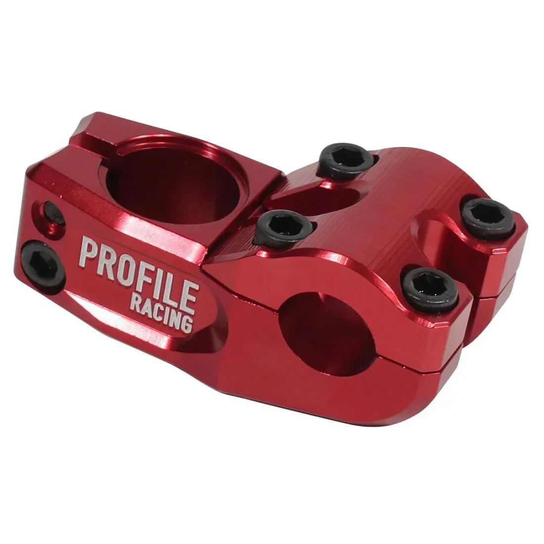 Potence BMX rouge Profile Racing, composant de vélo freestyle, fixation robuste pour guidon