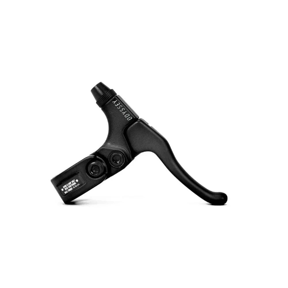 Levier de frein BMX Odyssey noir, design ergonomique pour vélo tout terrain