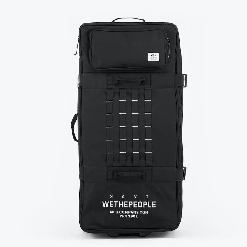 Sac de transport BMX noir Wethepeople Pro 100L avec sangles et roulettes, idéal pour le vélo freestyle