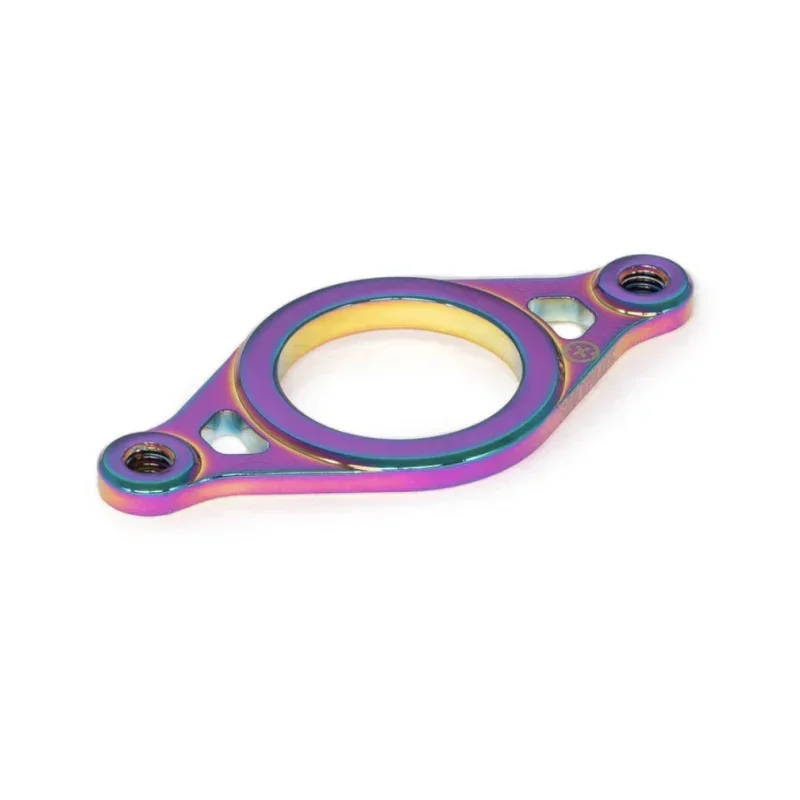 Adaptateur de fourche BMX iridescent avec finition arc-en-ciel, pièces de vélo freestyle