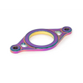 Adaptateur de fourche BMX iridescent avec finition arc-en-ciel, pièces de vélo freestyle