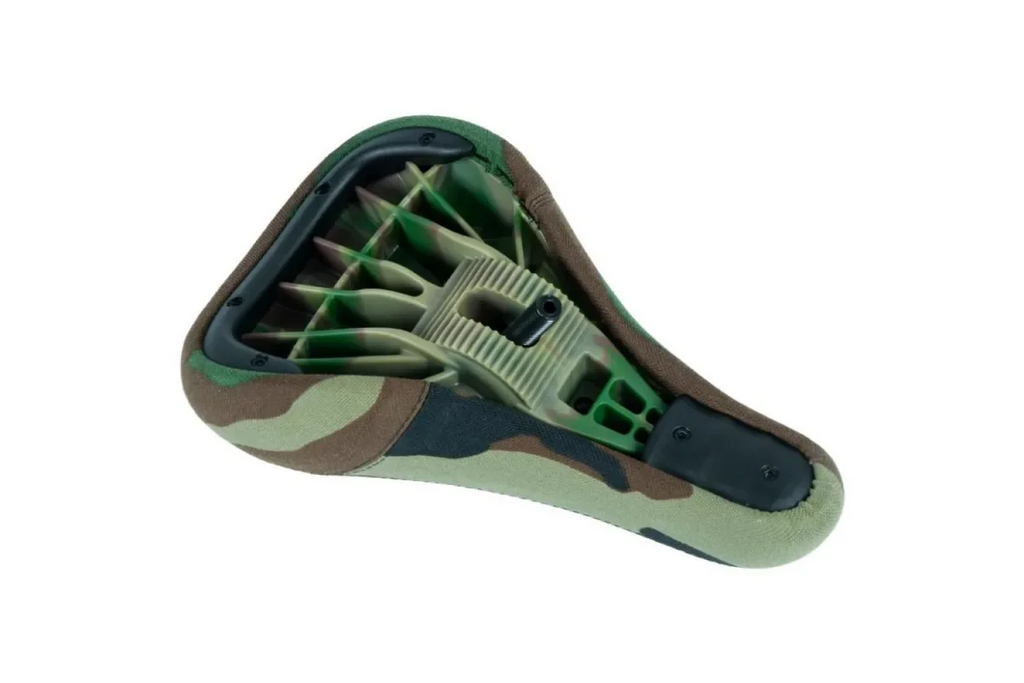 Selle BMX camouflage avec structure interne renforcée pour vélo tout terrain