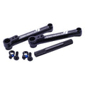 Manivelles BMX Mayweather noires avec vis bleues et accessoires