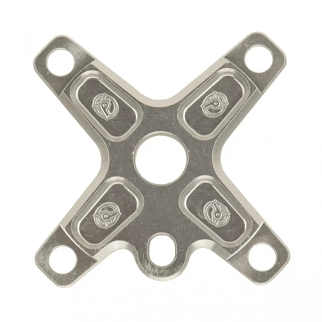 Spider ABP Profile 4 points en aluminium argenté pour BMX