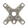 Spider ABP Profile 4 points en aluminium argenté pour BMX