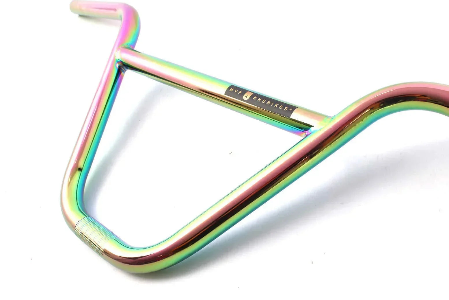 Guidon BMX iridescent MVP Khebikes, finition arc-en-ciel, pour vélo freestyle