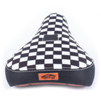 Selle BMX à motif échiquier noir et blanc avec logo Vans Off The Wall