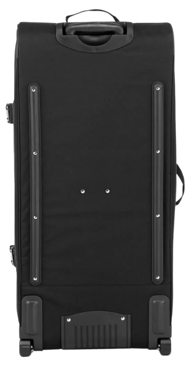 Sac de transport BMX noir avec roulettes et poignée télescopique pour vélo freestyle